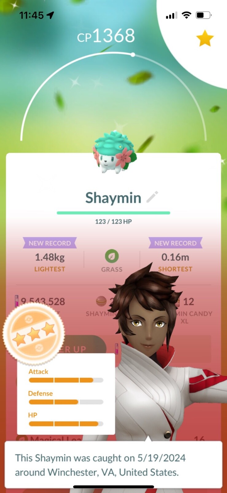 Rare SHINY SHAYMIN LAND Pokémon - 100% Authentic - Custom OT - Go to Home