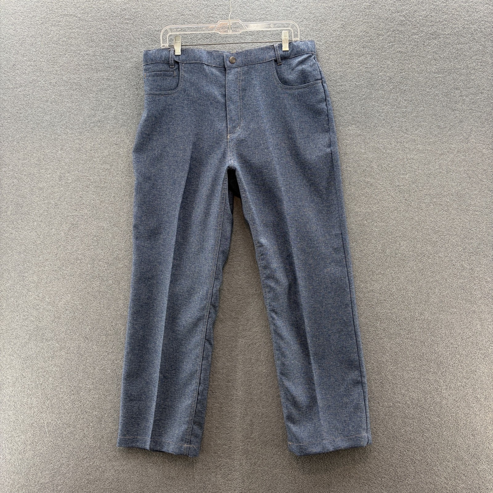VTG 70s Haband Fit Forever Pants Mens 34x30 Blue Relaxed Straight Leisure Retro VTG 70s Haband Fit Forever Pants Mens 34x30 Blue Relaxed Straight Leisure Retro