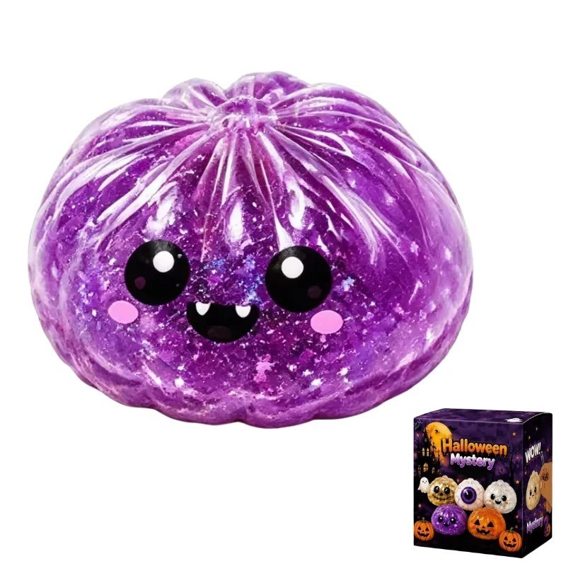 Fun Halloween Ghost Dumpling Squishy Slow Rising Stress Toy TL
