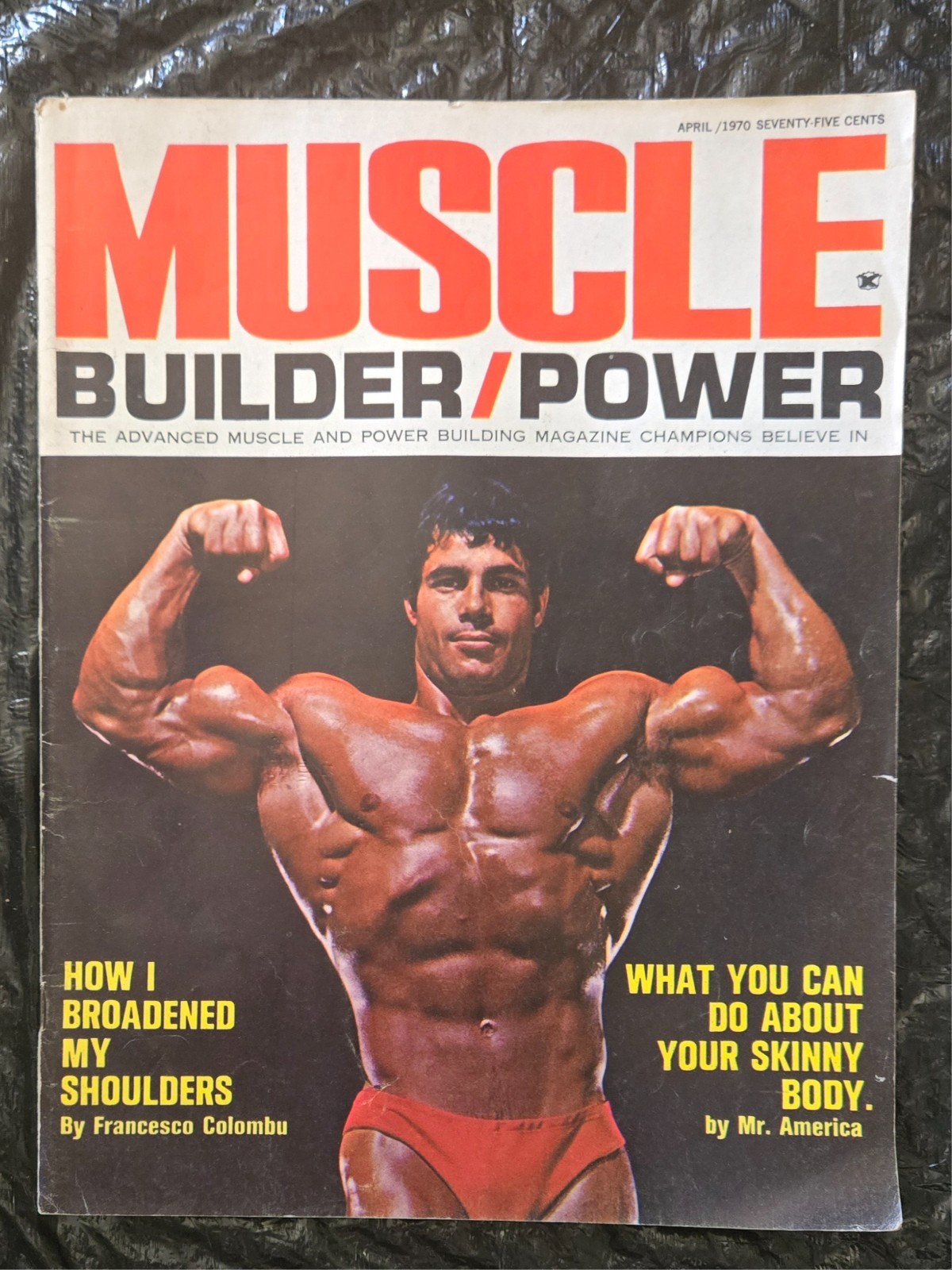 Vintage Muscle Builder Power Magazine April 1970 Franco Columbu Newsstand Clean