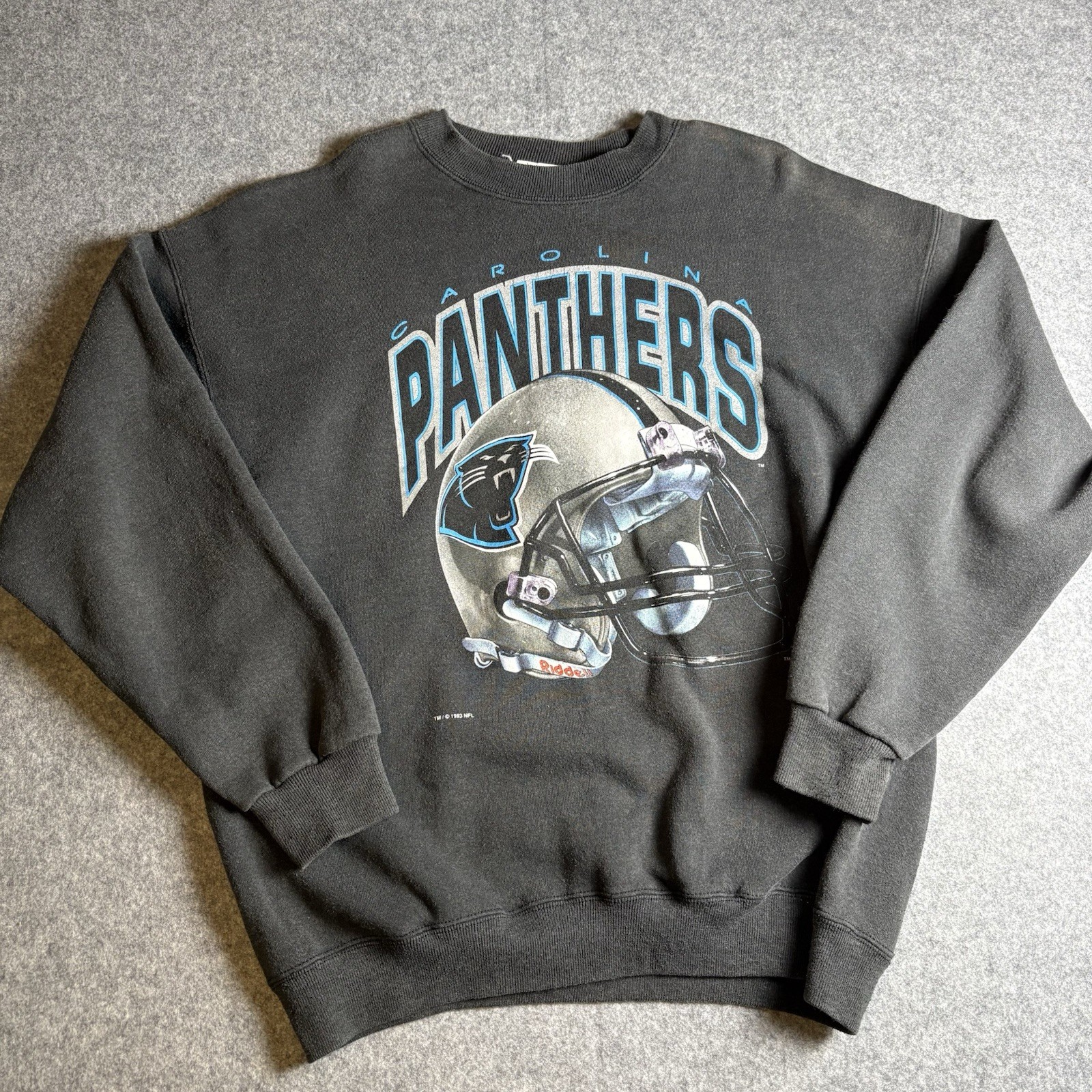 Carolina Panthers Vintage 1993 Salem Crewneck Sweatshirt Men’s Black Size XL