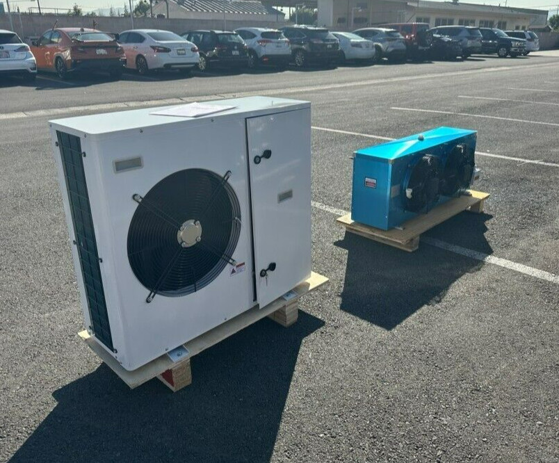 NEW Walk-In Freezer Refrigeration Cooling System Compressor 3 HP Complete Kit