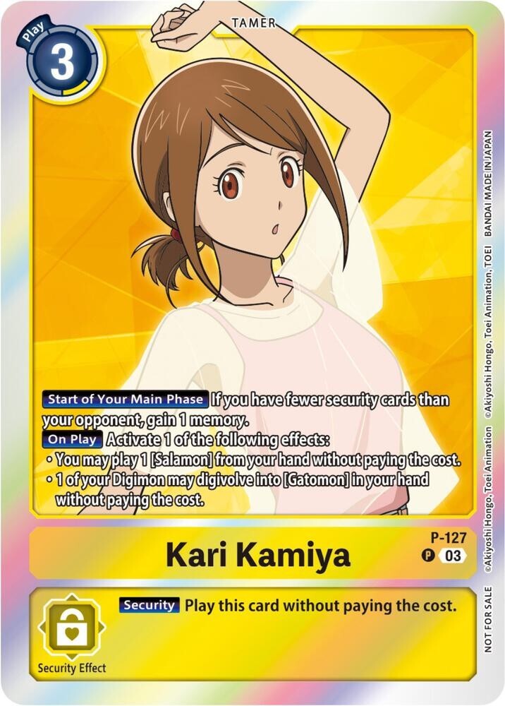 Kari Kamiya Foil - P-127 NM - Digimon TCG