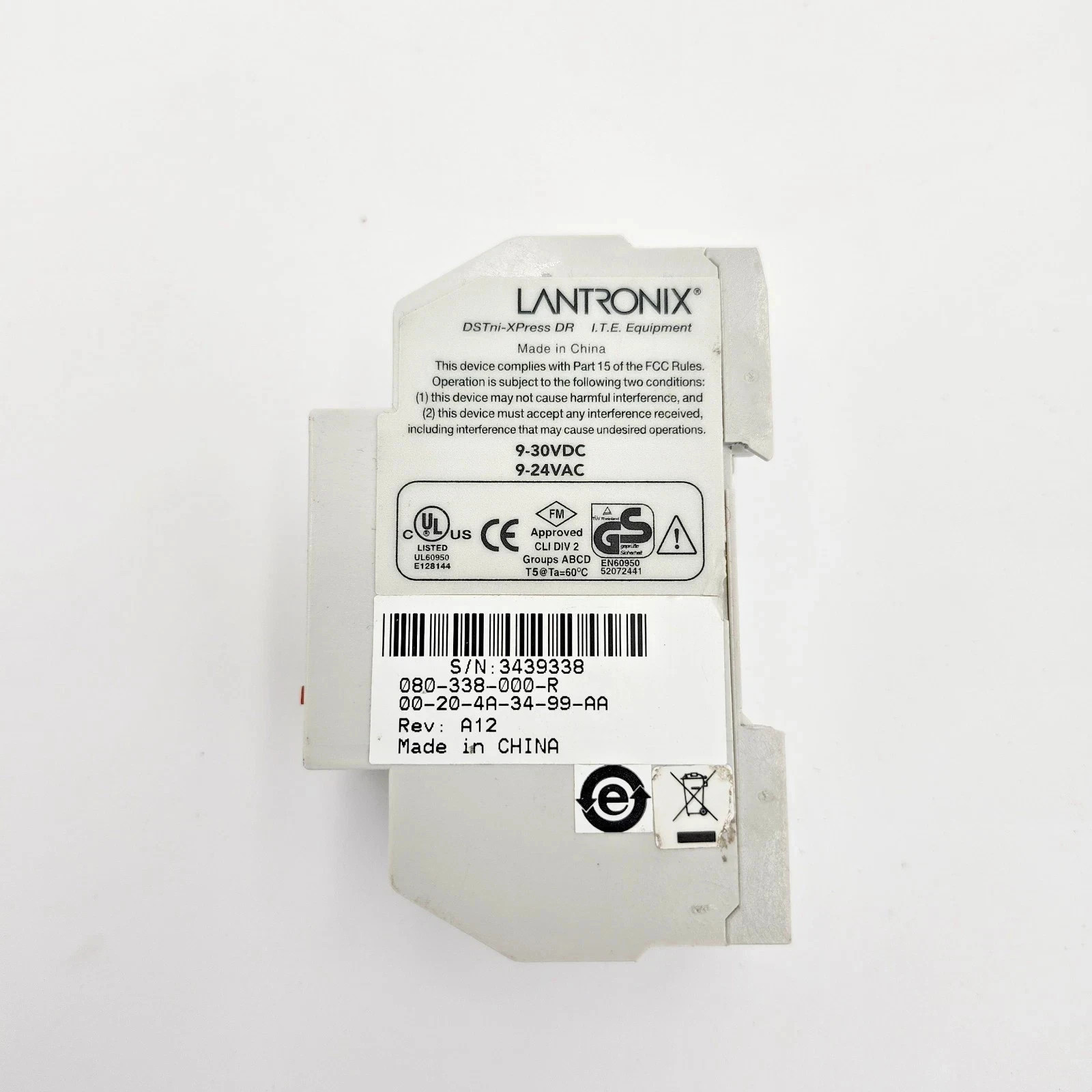 Lantronix DSTni-XPress DR Device Server 080-338-000-R 10/100 Serial Converter