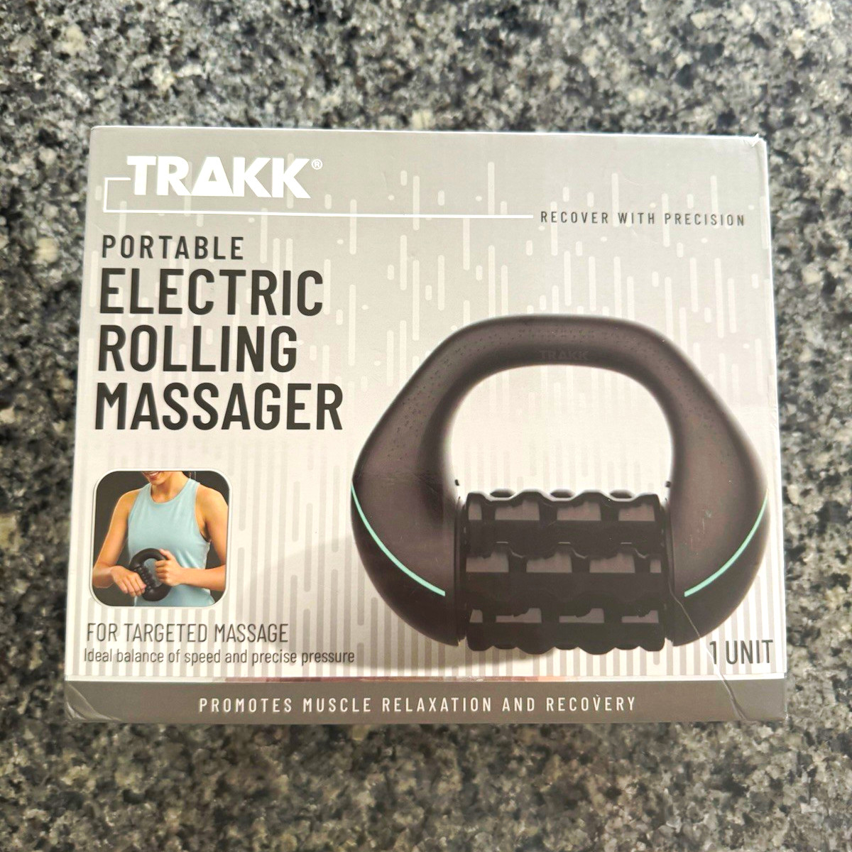 TRAKK Rechargeable Handheld Electric Rolling Massager Full Body TR-EROLL-900