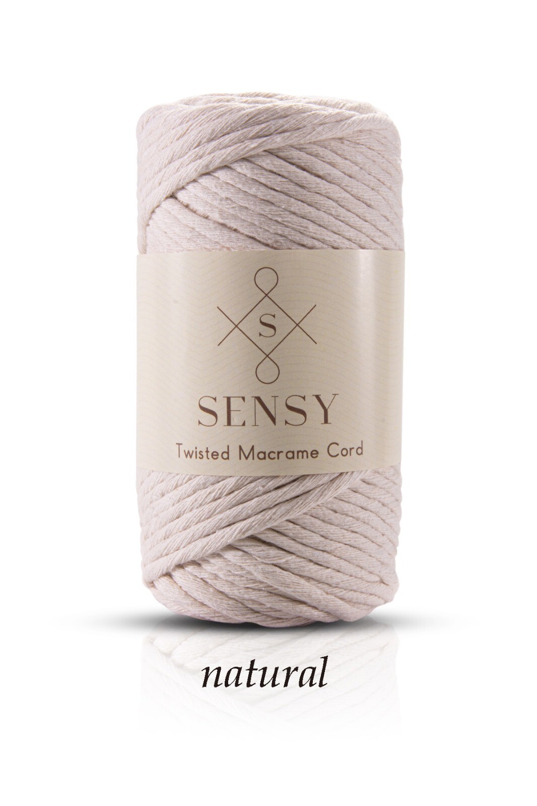 Macrame Cord Yarn Single Twisted 100 % Cotton 3.5mm 246ft Rope 20 Color Option