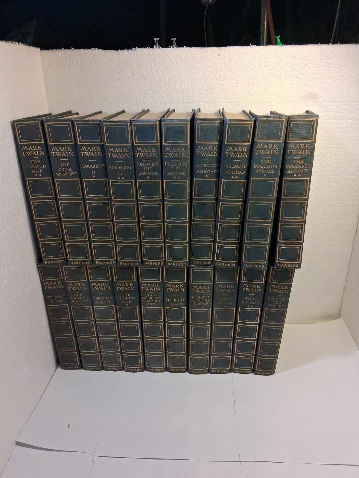 Mark Twain Authors National Edition 20 Out Of 25 Book Set