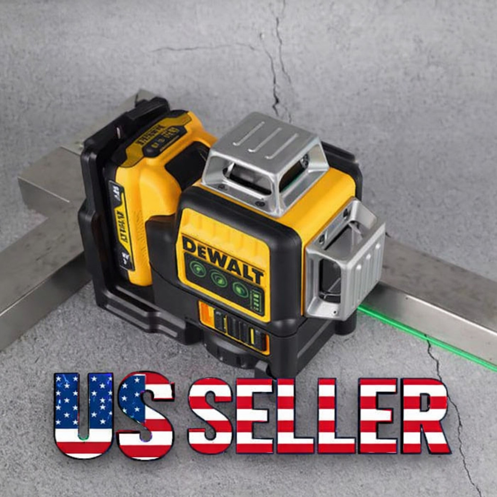 NEW DEWALT DW089LG Line Laser Level - Greeen+ BATTERY+CHARGER+BAG