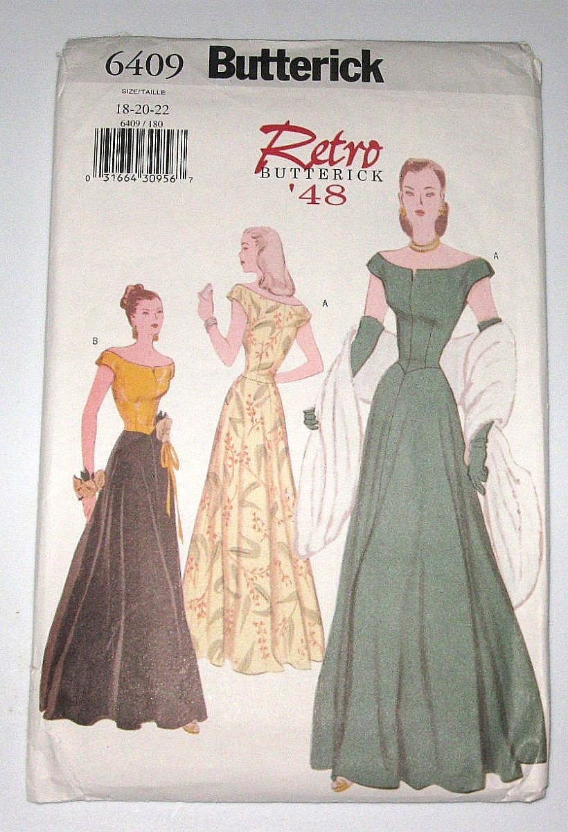 Butterick Retro '48 #6409 Uncut Butterick Retro '48 #6409 Uncut