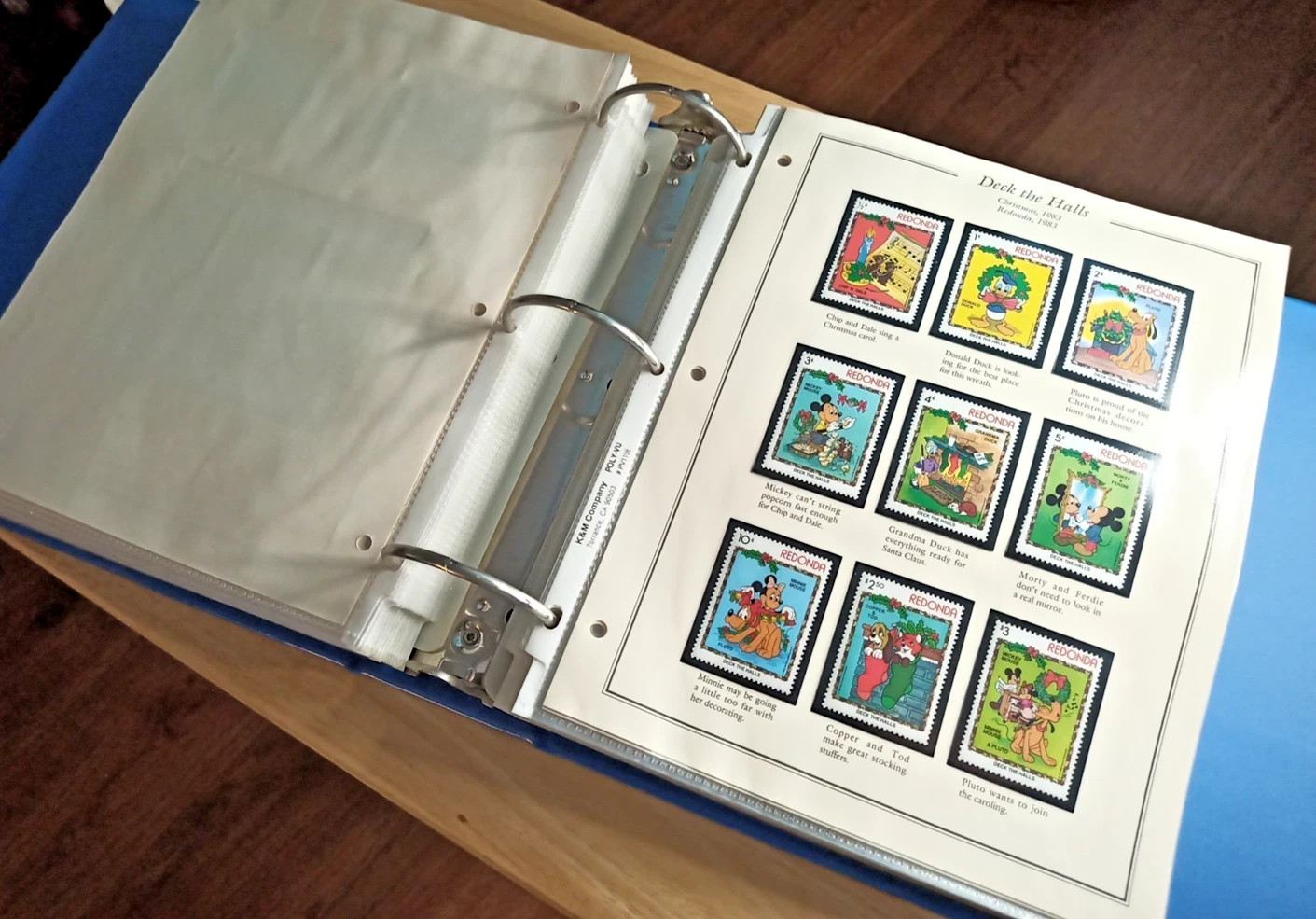 Vintage 1980-2005 Disney Stamp Collection 140 Pages in 4\