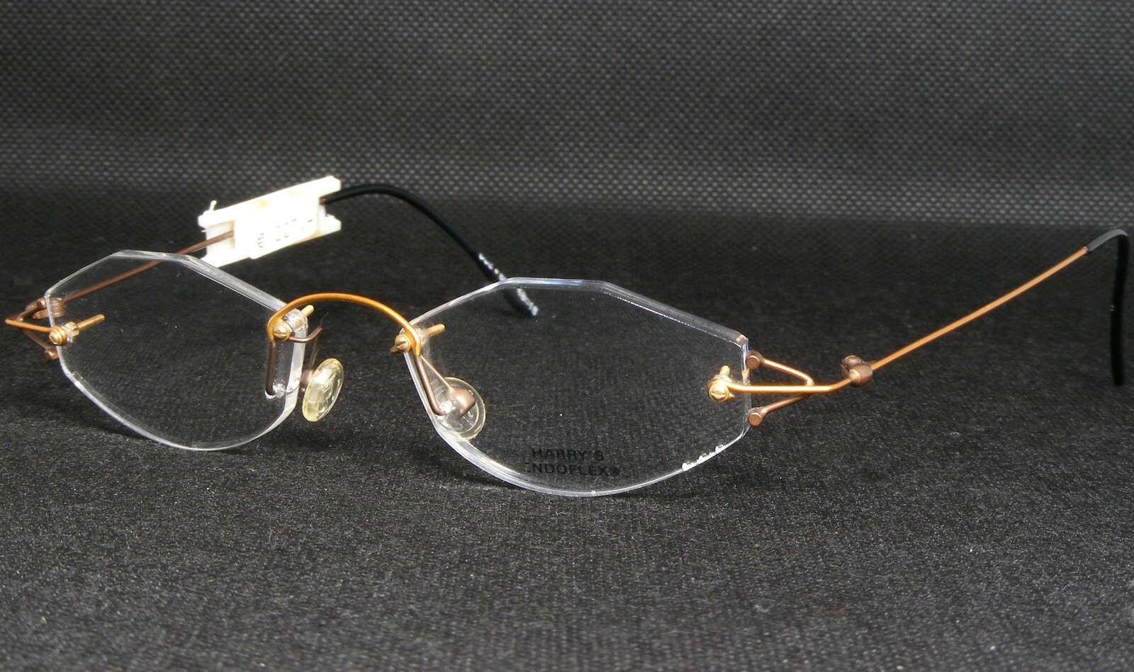 Vintage HARRY\'S 053 60 UNIQUE RARE RIMLESS EYEGLASSES GLASSES 48-18-140 Germany