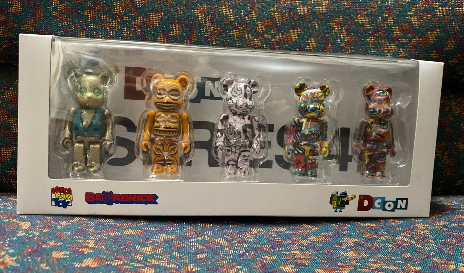 DesignerCon DCon 2022 Medicom BearBrick BE@RBRICK 100% Artist Series #4 (5 Pack)
