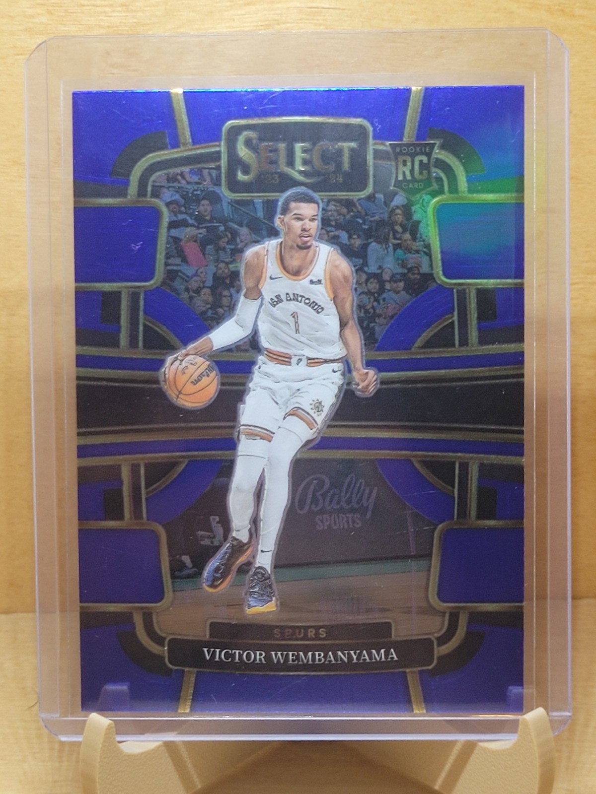 2023-24 Panini Select Concourse Victor Wembanyama #87 Blue Prizm Rookie Spurs