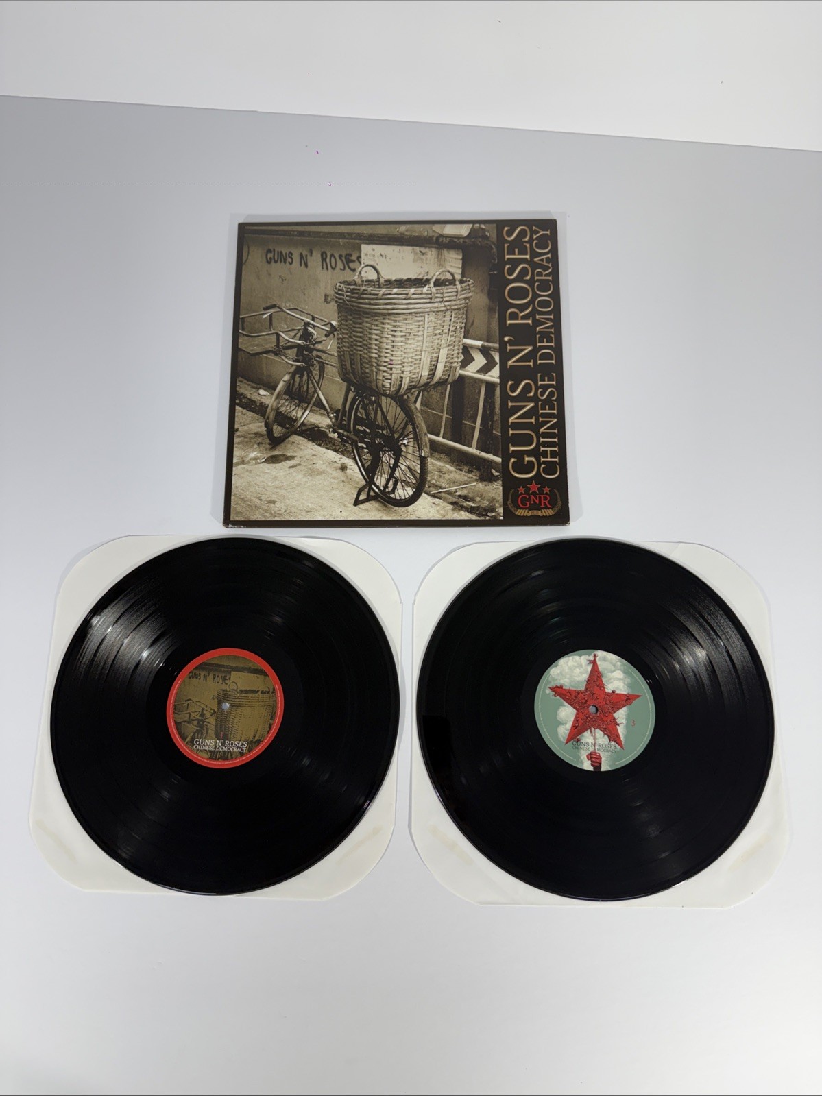 GUNS N’ROSES Chinese Democracy (2 Records 2008) Used Fold Out