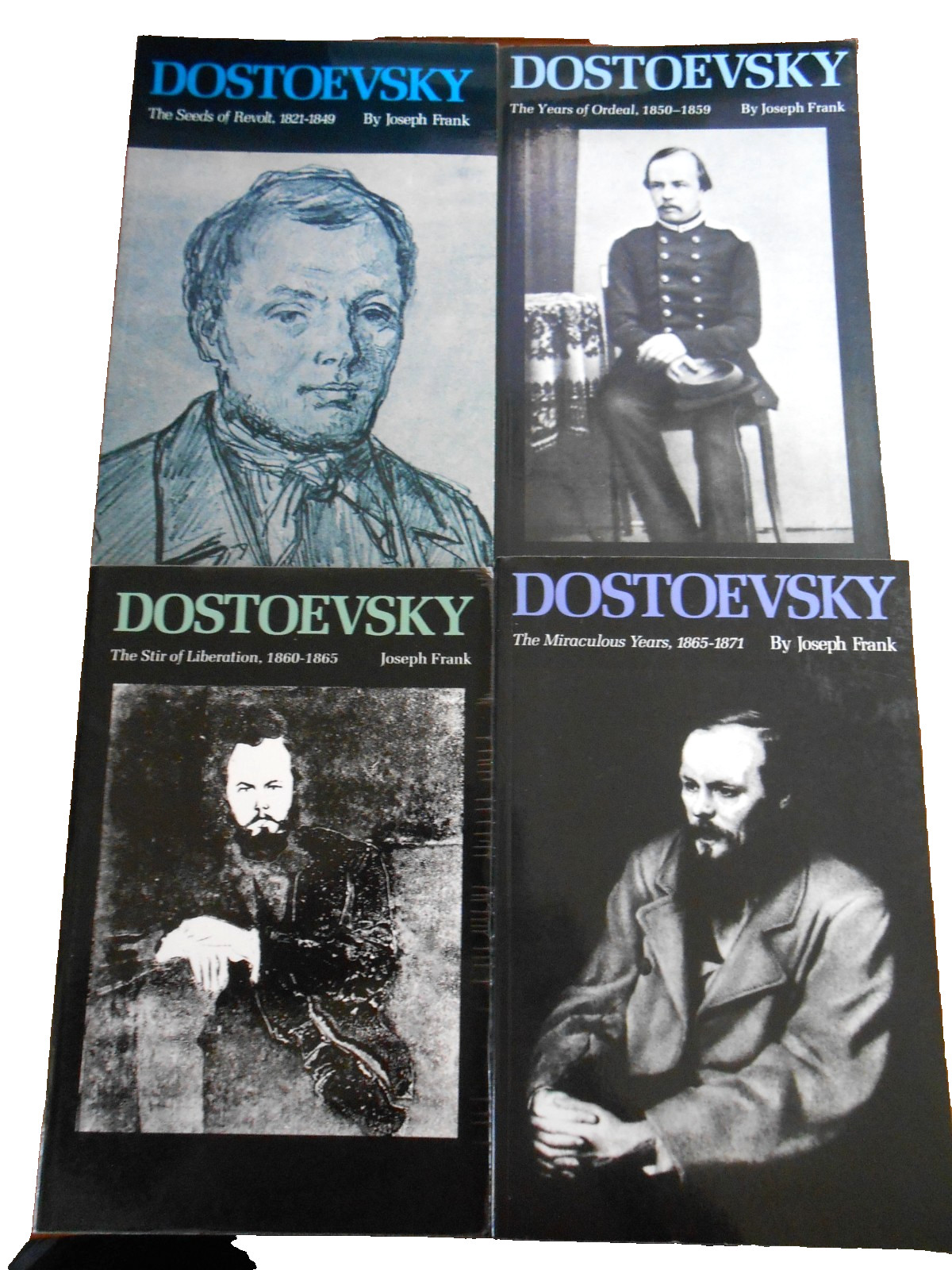 Joseph Frank Vol 1-4 DOSTOEVSKY Biography Princeton - TPB VGC