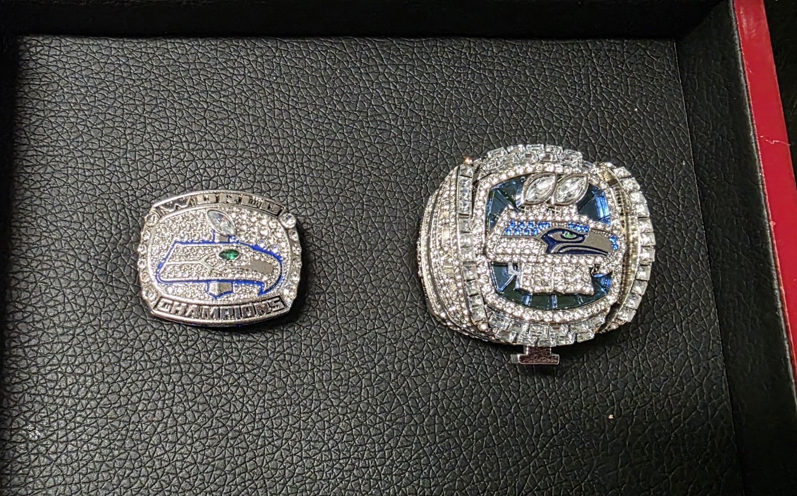 Seattle Seahawks NFL Football Championship Memorabilia Set W Box