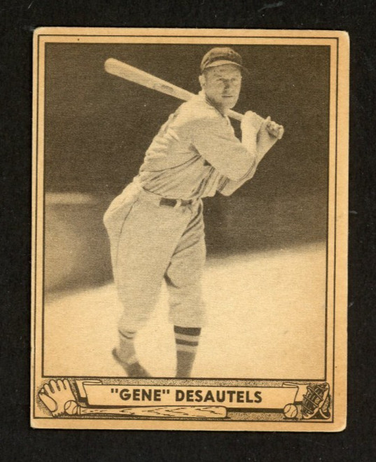 1940 Play Ball GENE DESAUTELS Boston Red Sox #28 VG/EX Condition 1940 Play Ball GENE DESAUTELS Boston Red Sox #28 VG/EX Condition