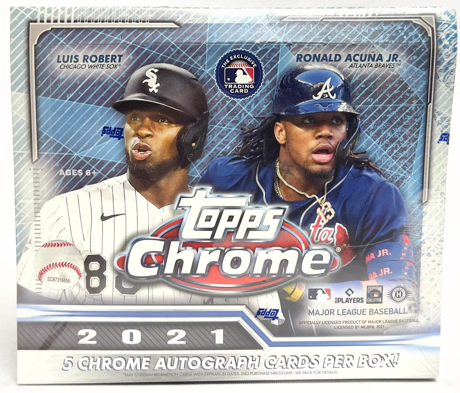 2021 Topps Chrome Baseball Factory Sealed Hobby JUMBO Box