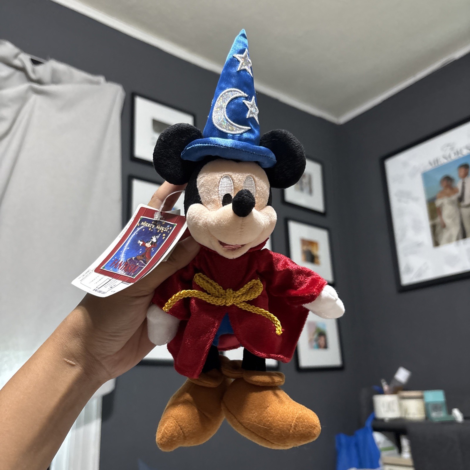 Brand new Disney Meet Mickey Fantasia Sorcerer's Apprentice plush badge