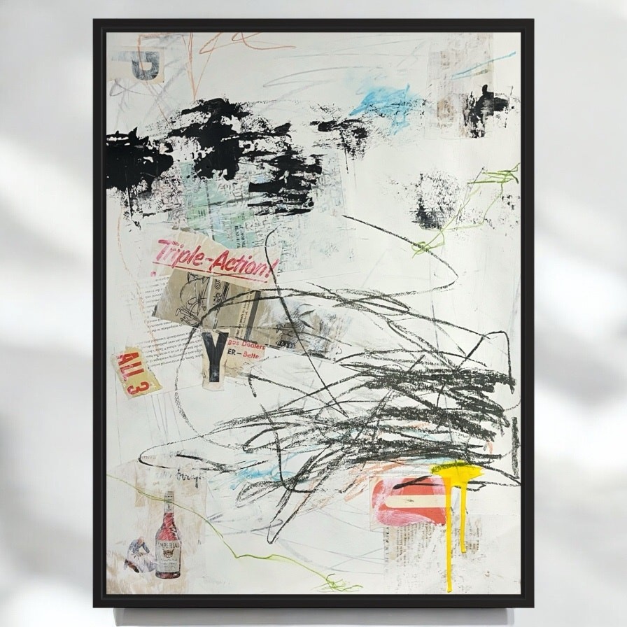 Original Mixed Media Abstract Modern Art Painting 18x24 \ Original Mixed Media Abstract Modern Art Painting 18x24 \