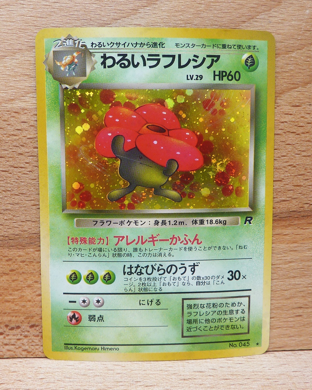 Dark Vileplume NO. 045 Team Rocket LP Japanese Pokémon Card TCG NM