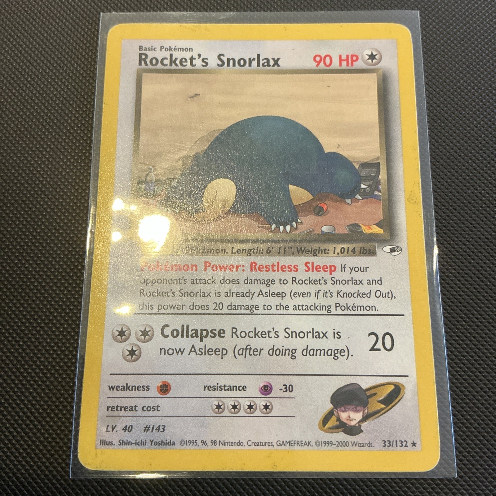 Rocket\'s Snorlax 033/132 Gym Heroes Regular Rocket\'s Snorlax 033/132 Gym Heroes Regular