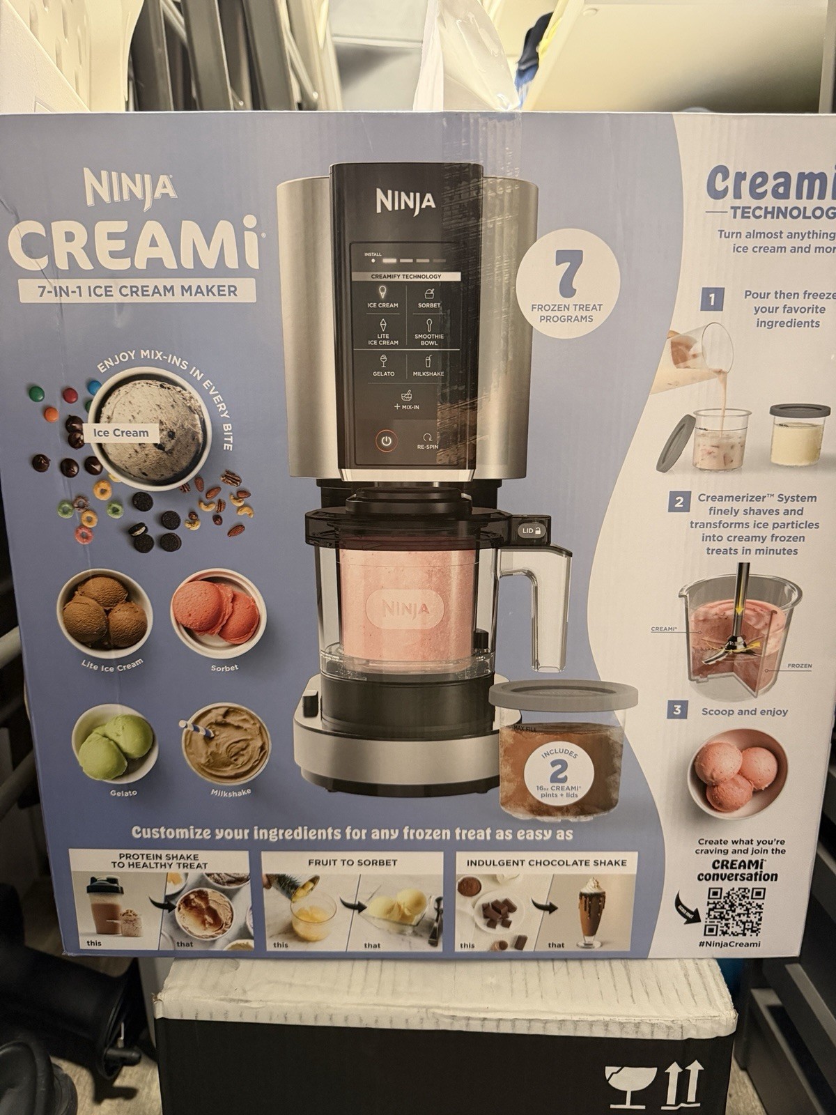 NEW Ninja CREAMi Ice Cream Maker 7 in 1