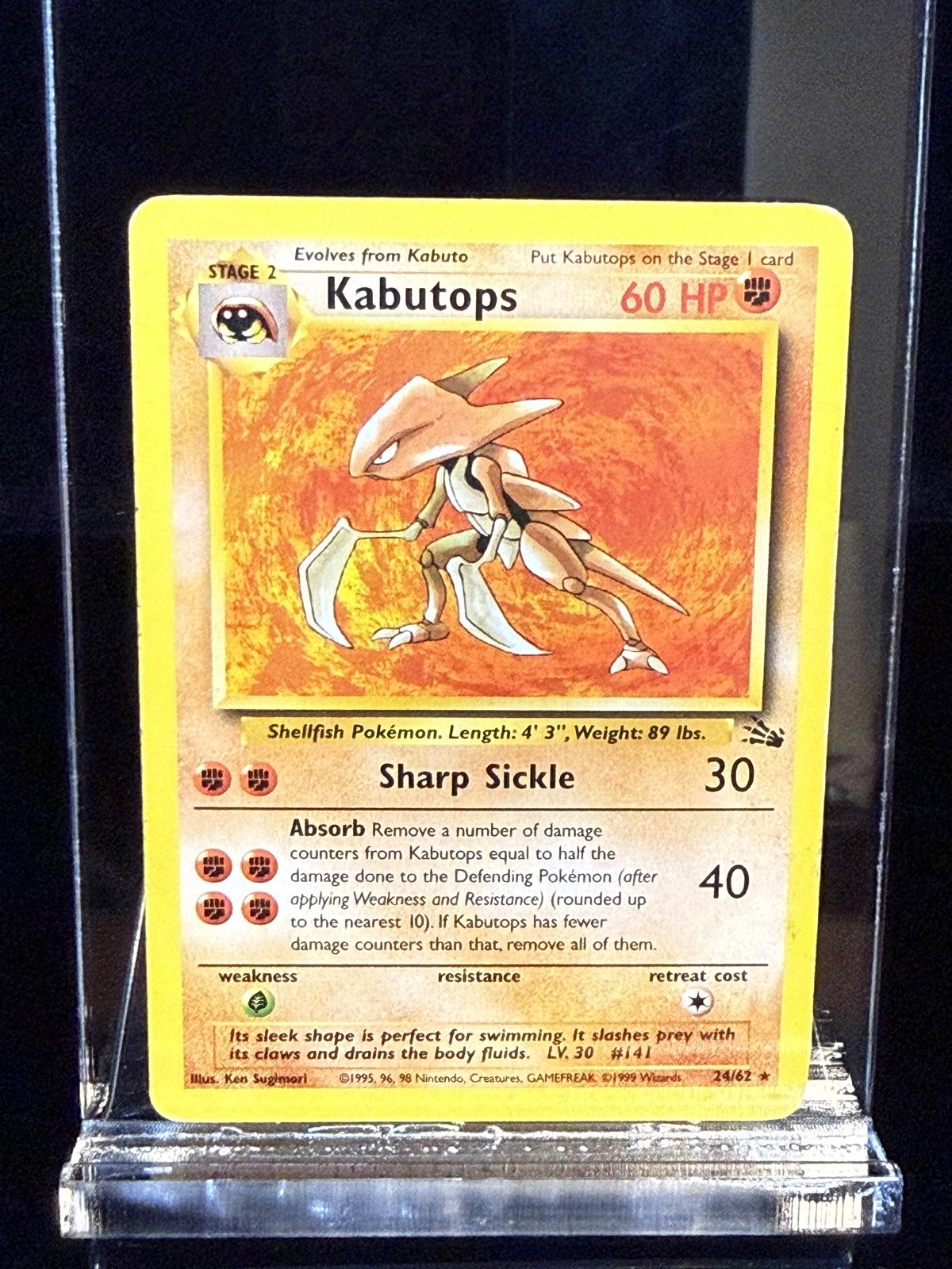 Kabutops 24/62 Fossil Regular