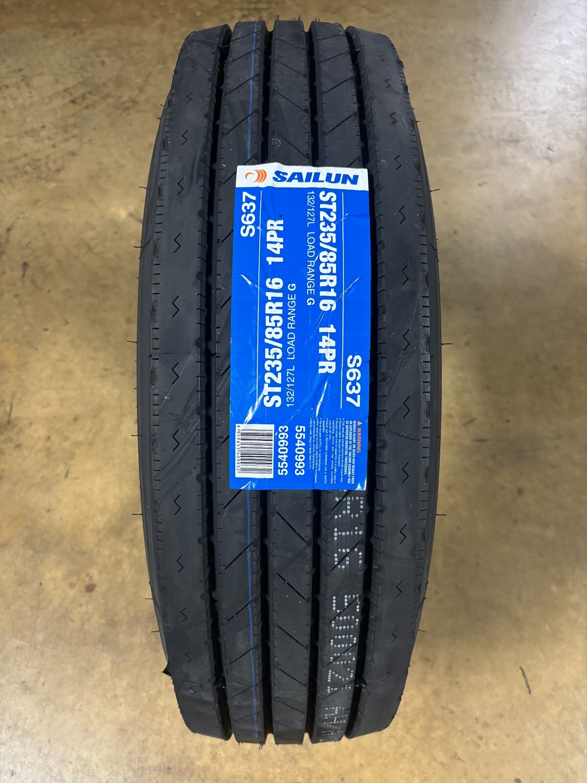 1 (One) New Sailun S637 LRG/14PR All Steel - ST235/85R16 Tire 2358516