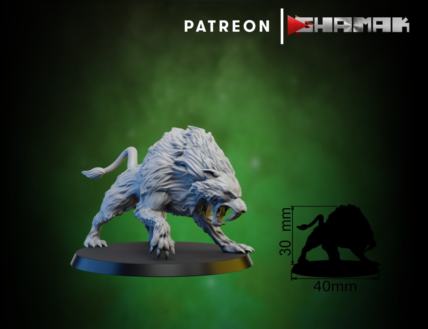 Wargames Compatible - Persian Ogre Tribes - Frost Wolves x 5