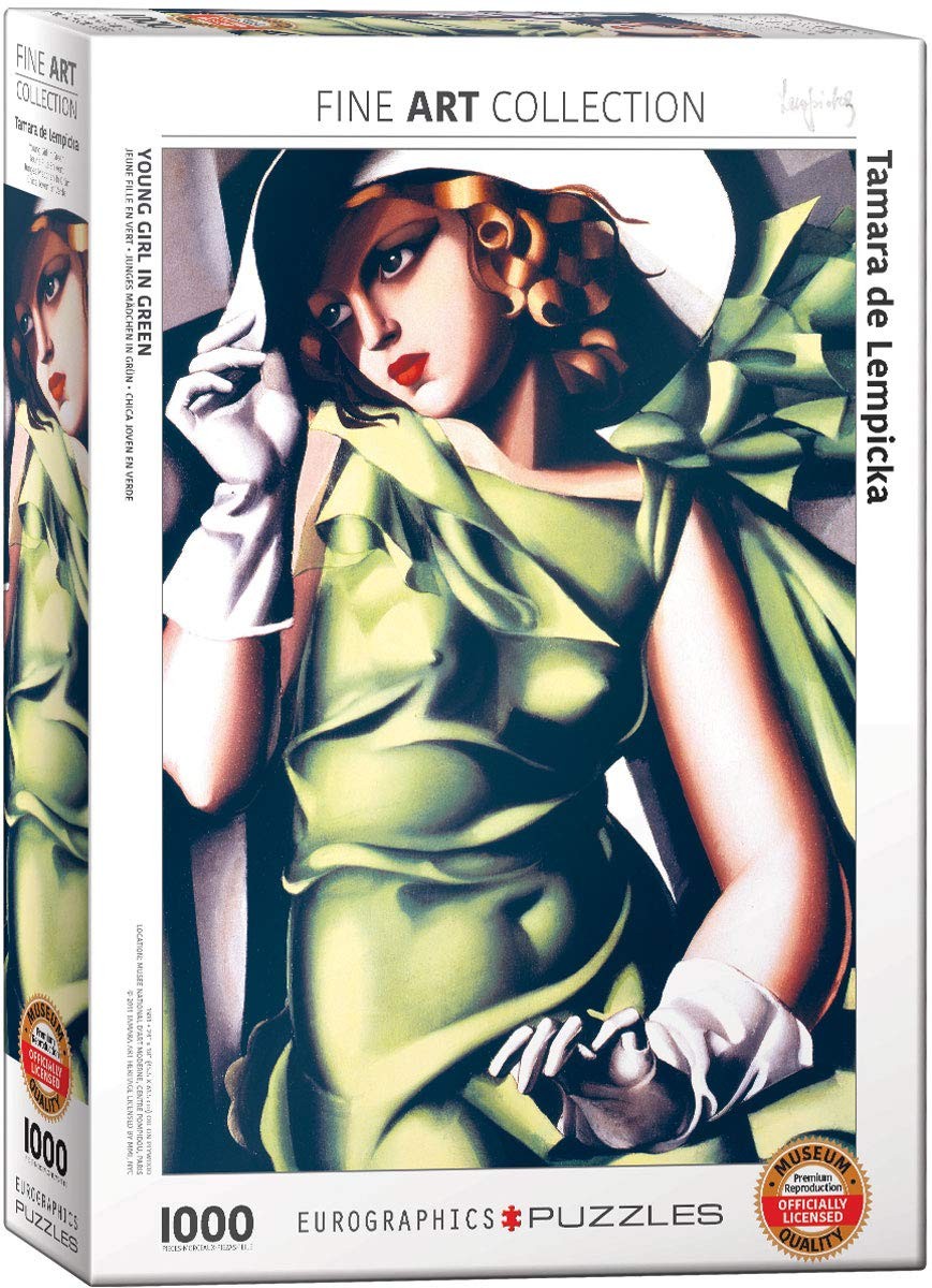 EuroGraphics Young Girl in Green Tamara de Lempicka 1000-Piece Puzzle 6000-1058