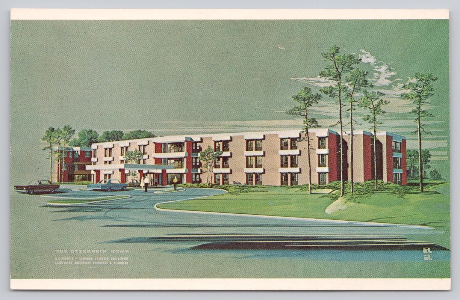 Otterbein Home Lebanon Ohio Nursing-Administration Building Postcard