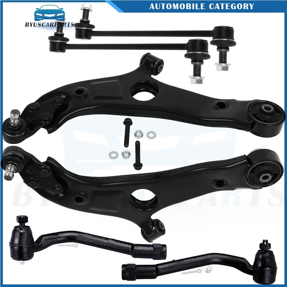 For 12-14 Hyundai Sonata Front Tie Rod Control Arm and Ball Joint Stabilizer Bar