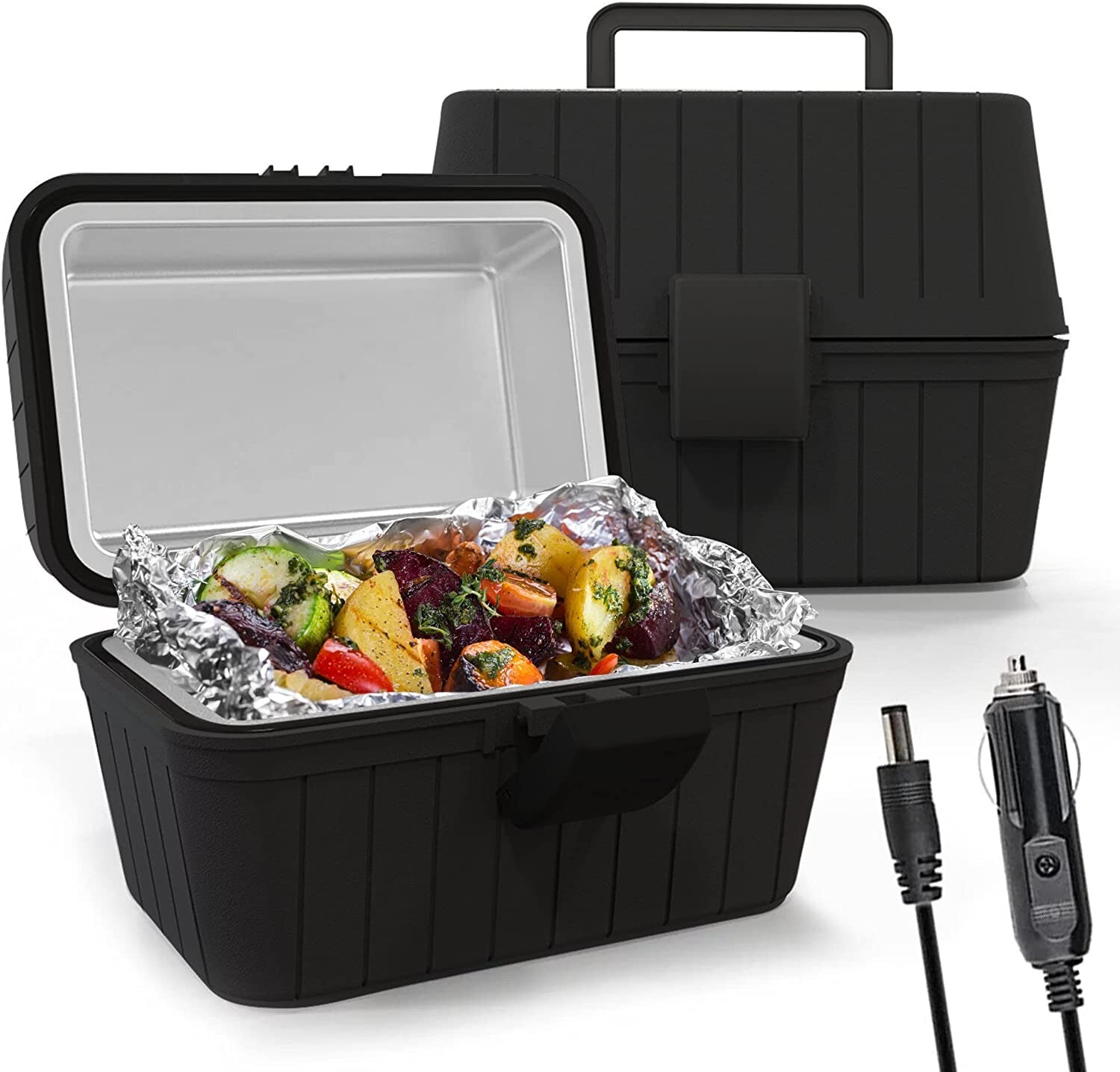 Zone Tech Portable Heated Lunch Box Electric Insulated Travel Camping Stove Oven