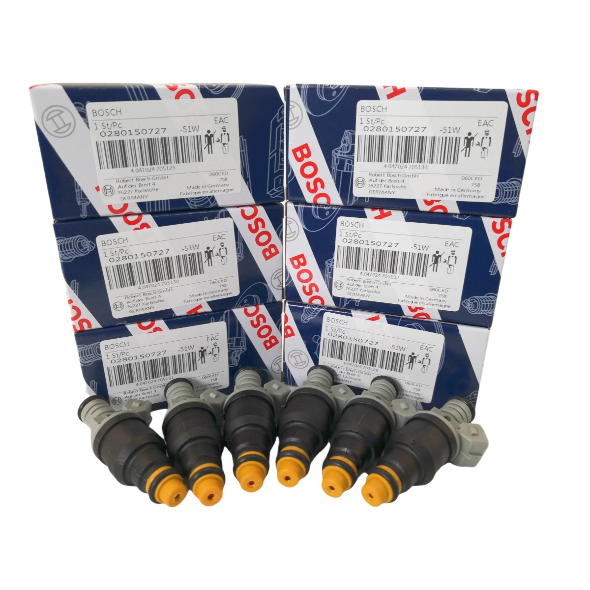 6X NEW Brand Bosch Fuel Injectors 0280150727 Fit For 1986-89 Ford Ranger 2.9L V6