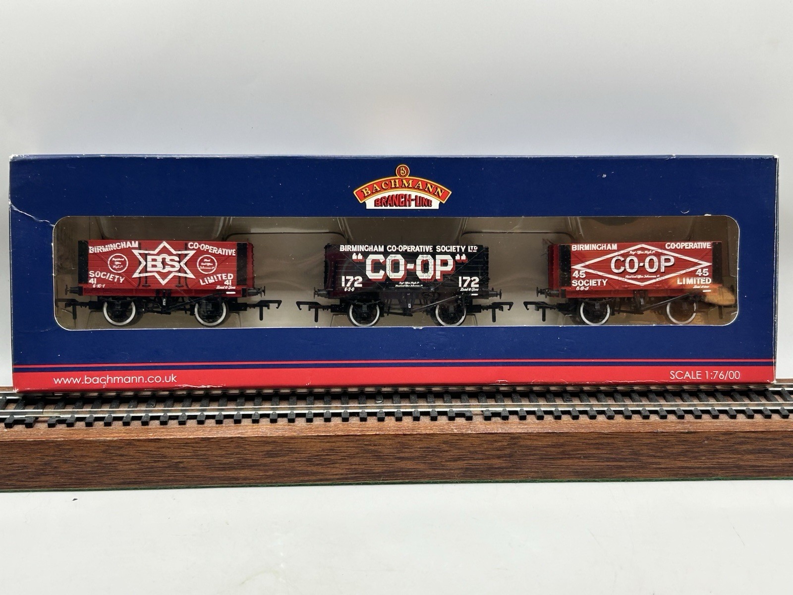 Bachmann OO 37-081Y Set Of 3 Private Open Goods Wagons ‘Birmingham’ - EXCELLENT Bachmann OO 37-081Y Set Of 3 Private Open Goods Wagons ‘Birmingham’ - EXCELLENT