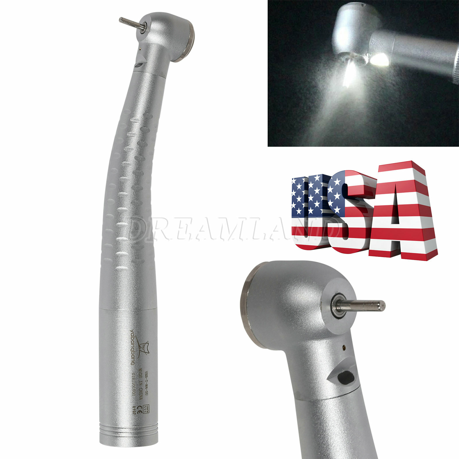 1-10 Large Head Dental Fiber Optic Handpiece fit KAV Multiflex Coupler UF2