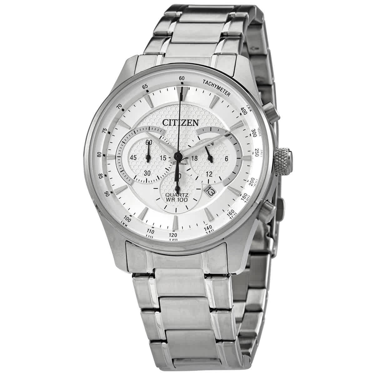 Citizen Chronograph Quartz Silver Dial Men\'s Watch AN8190-51A