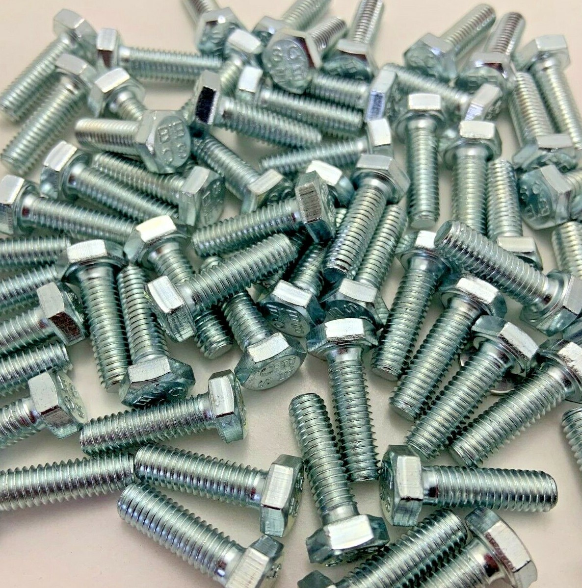 Bolt M6 - 1.00 x 20mm Class 8.8 Hex Cap Screw bolt Zinc Plated 25 pieces