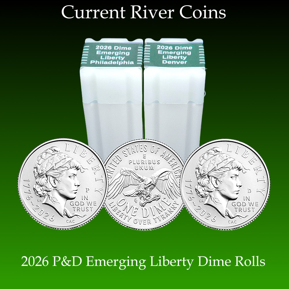 2026-P&D Semiquincentennial Emerging Liberty Dimes 2 Uncirculated ** TUBES** 2026-P&D Semiquincentennial Emerging Liberty Dimes 2 Uncirculated ** TUBES**
