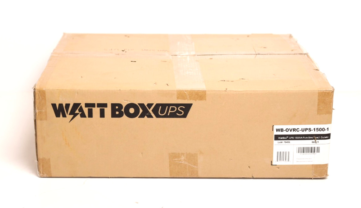 Wattbox WB-OVRC-UPS-1500-1 1500VA Pure Sinewave 1 Outlet Battery Back 2U y123