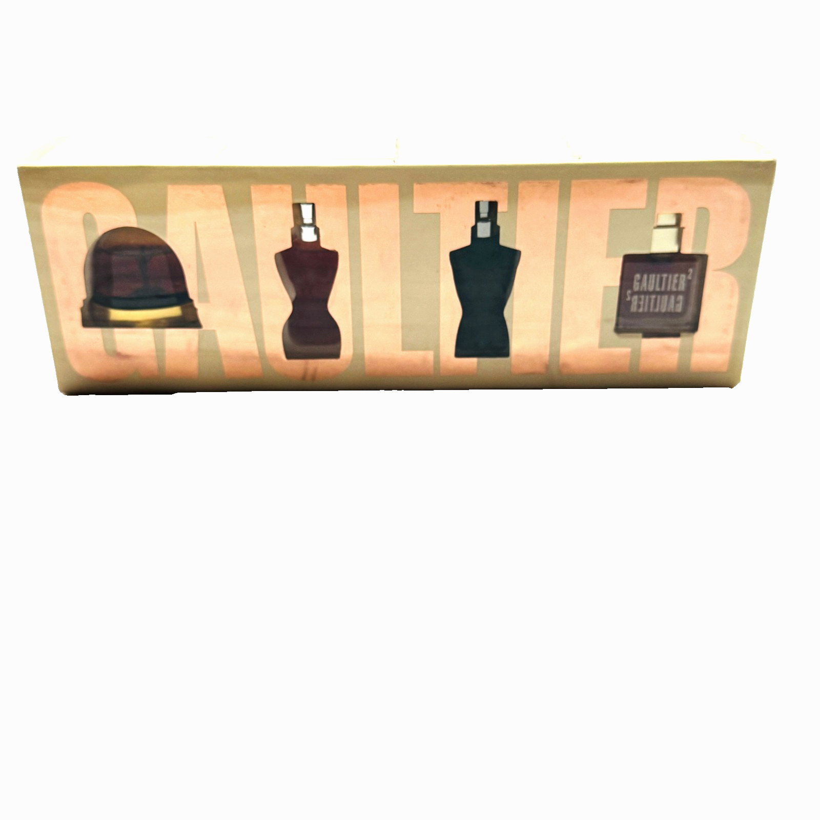 La Saga GAULTIER Story MINIATURE PERFUME Bottle Box Set Classique Le Male VTG