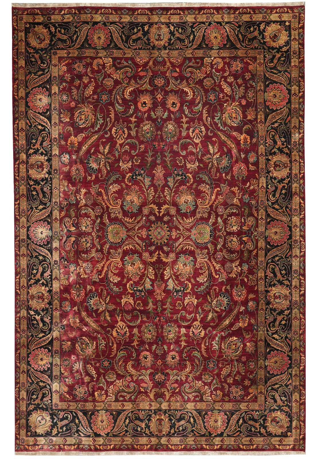 Fascinating 9x13 Authentic Handmade Indo Rug PIX-8670 Fascinating 9x13 Authentic Handmade Indo Rug PIX-8670