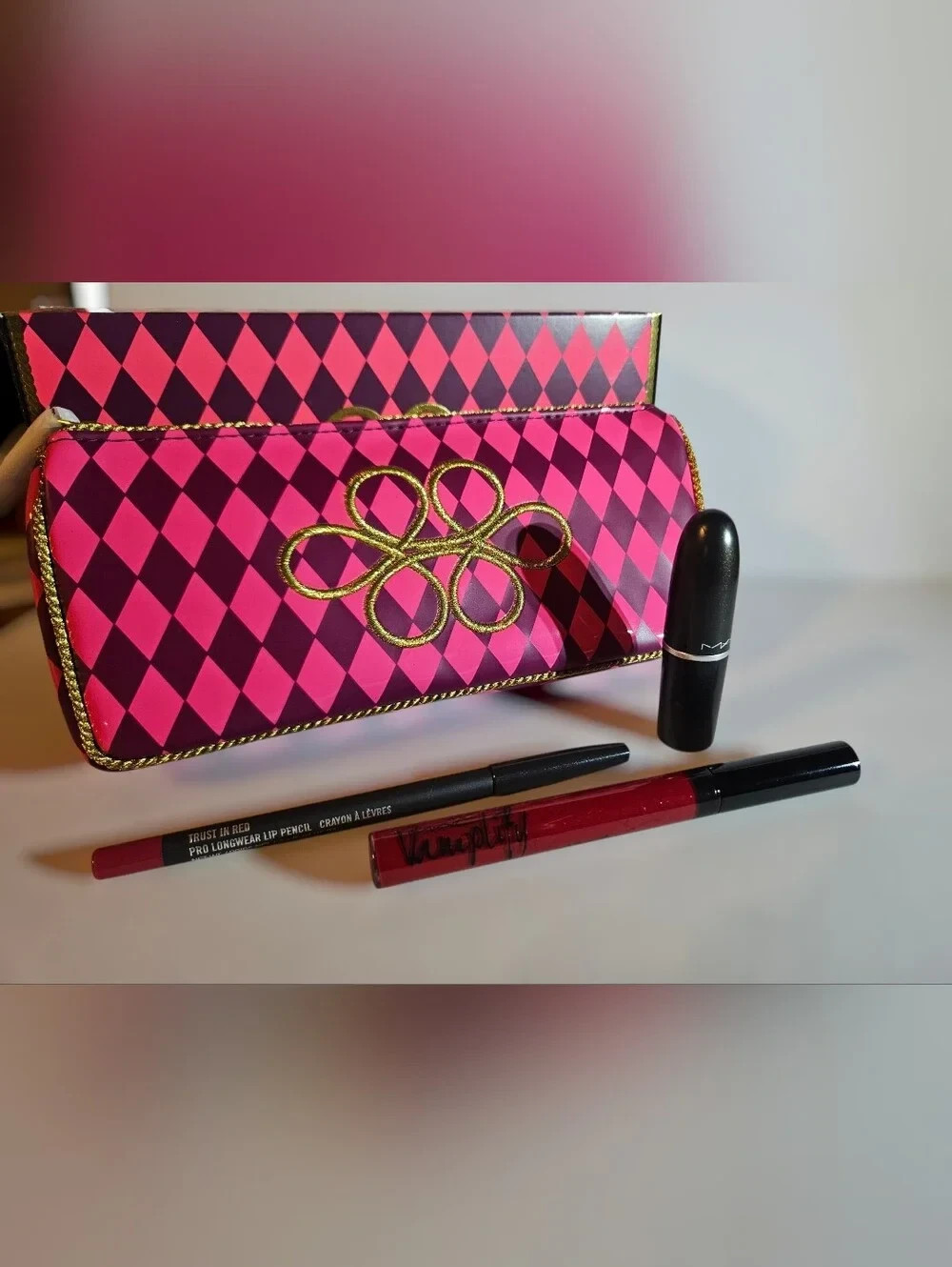 NEW- MAC Cosmetics Nutcracker Sweet Red Lip Kit Limited Edition 100% Authentic