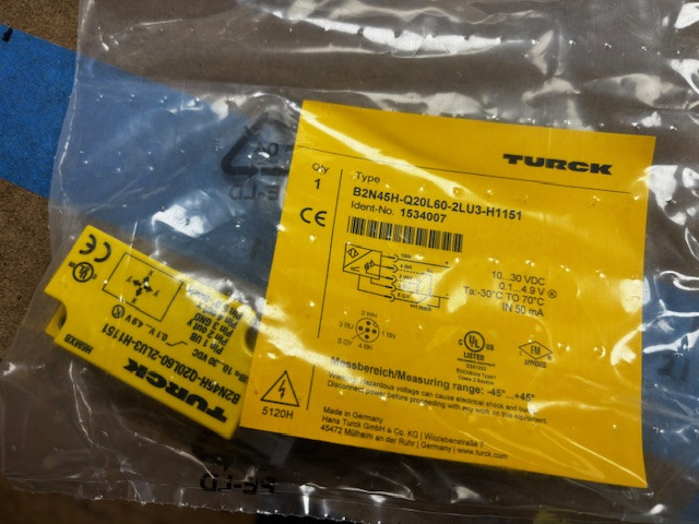 TURCK B2N45H-Q20L60-2LU3-H1151 Neigungssensor
