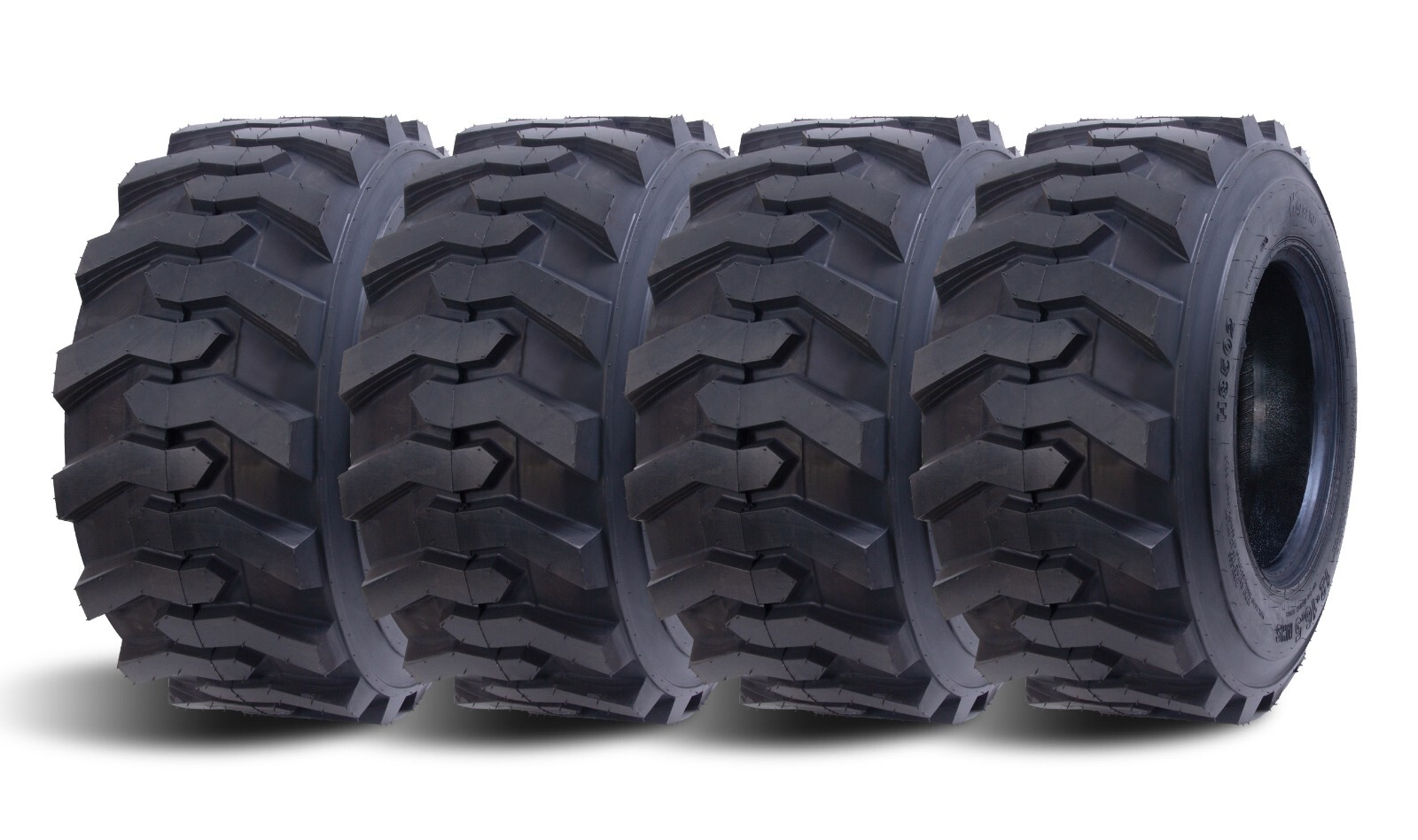 4PCS 12-16.5 Skid Steer Tires SKS 12x16.5 12PR Heavy Duty Tubeless Replace Tyre