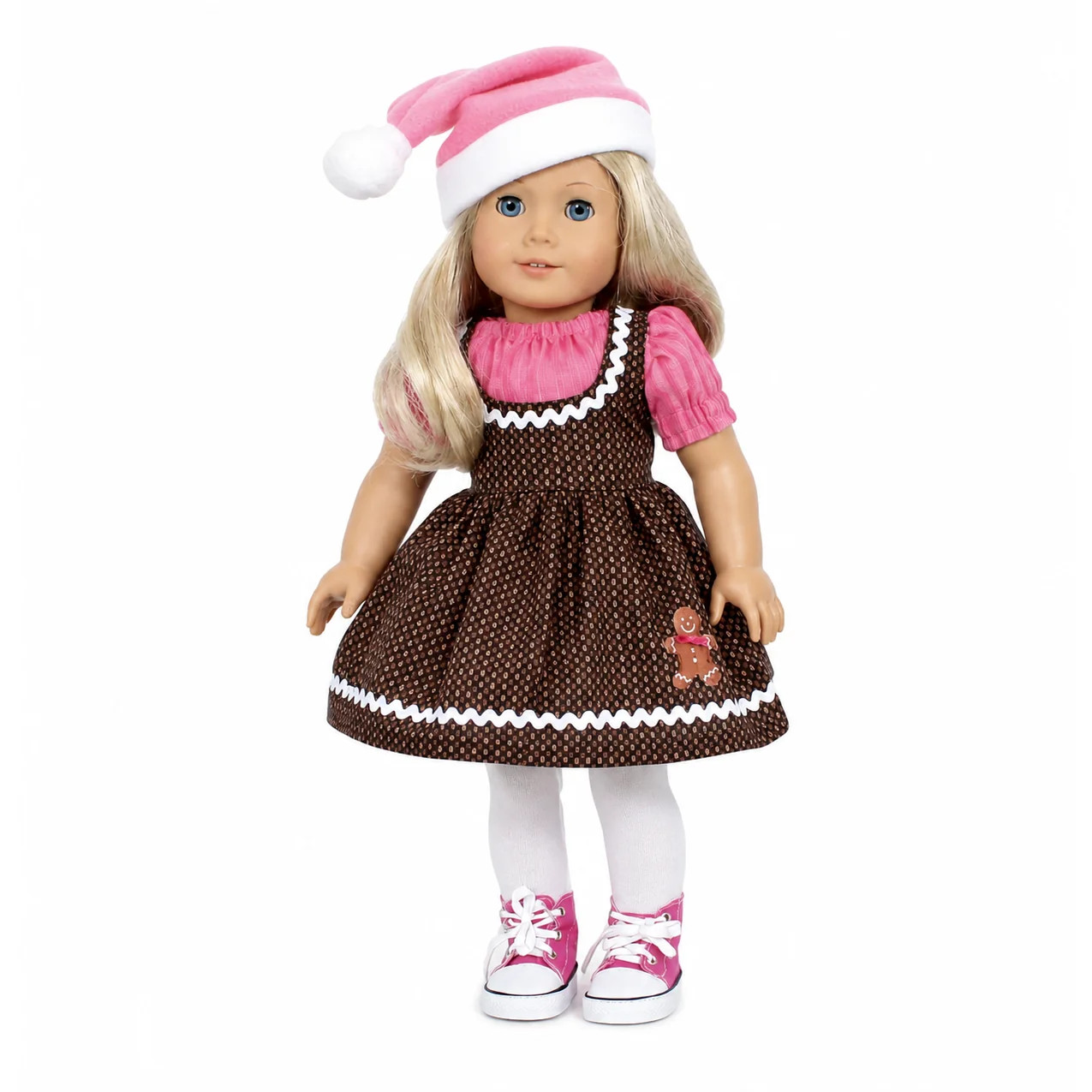 Gingerbread Dress with Santa Hat 18