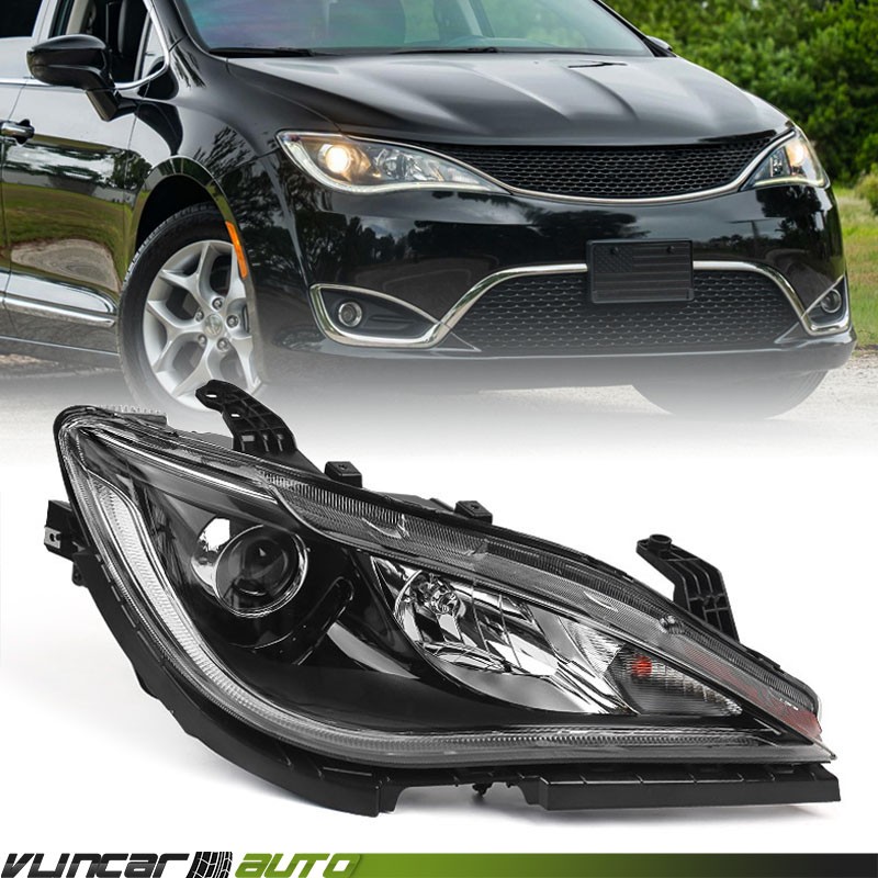 HID Headlight For Chrysler Pacifica 2017-2020 w/ LED DRL W/ Bulb & Ballast Right