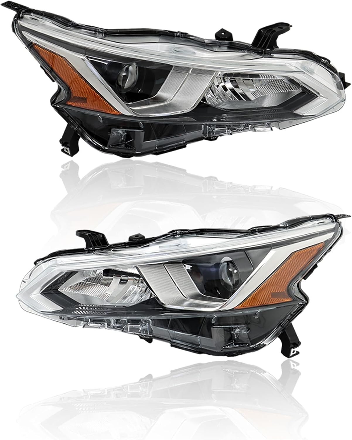 For 19-21 Nissan Altima VC-T SR Sedan Headlight Lamp Halogen Chrome Left+Right For 19-21 Nissan Altima VC-T SR Sedan Headlight Lamp Halogen Chrome Left+Right