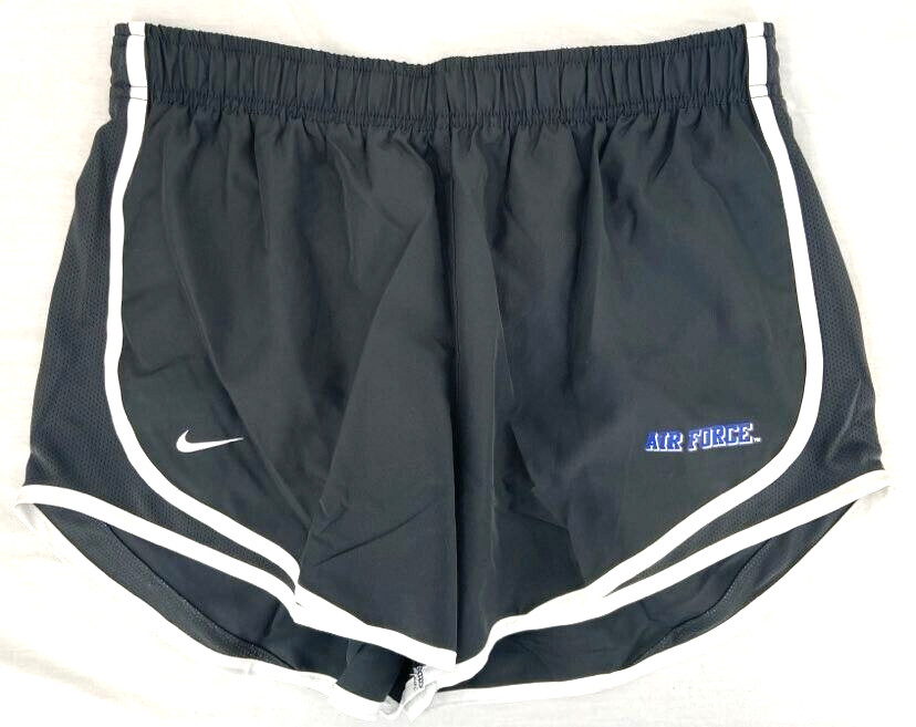 NEW USAF U.S. Air Force Falcons Nike Tempo Dri-Fit Running Shorts Gray Women\'s M